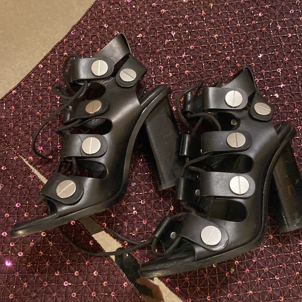 Alexander Wang leather heels size 35 - Picture 6 of 8